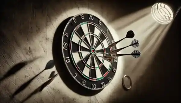 Hur stor är en riktig darttavla